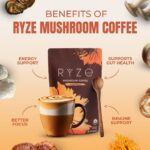 RYZE SUPERFOODS Mushroom Medium Roast Coffee 30 Servings - Image 8