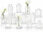 RUCKAE Small Clear Bud Vases Bulk 12 Pack Mini Flower Glass Vases for Centerpiece Table Wedding Decorations Home Decor Party - Image 5