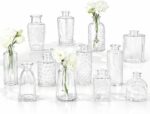 RUCKAE Small Clear Bud Vases Bulk 12 Pack Mini Flower Glass Vases for Centerpiece Table Wedding Decorations Home Decor Party - Image 9