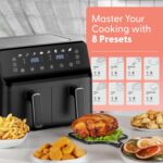 Keplin 9L Dual Zone Air Fryer – 8in1 Cooking Functions - Image 2